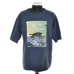 〇526388 OAKLEY オークリー ○Tシャツ オークリー メンズ 半袖 Tシャツ ENHANCE QDC SS TEE ICON 2.0 FOA405186 サイズM ネイビー