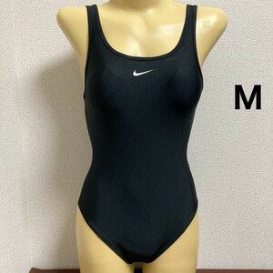 C706ナイキ♪ストレッチ♪シンプルブラックのスポーティー女子競泳水着♪アンダーやコレクションや撮影会にも♪サイズM