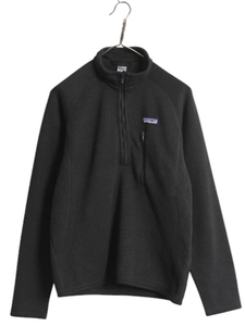 12年製 パタゴニア ベターセーター ハーフジップ メンズ XS Patagonia アウトドア 黒 フリース ジャケット プルオーバー ブルゾン ブラック