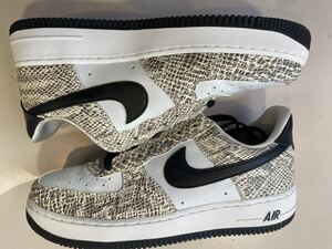 2018 NIKE AIR FORCE 1 LOW RETRO COCOA SNAKE US7 新品 白蛇 845053-104