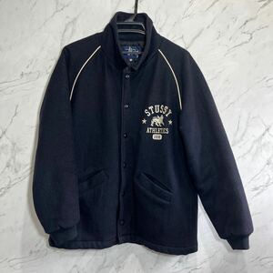 激レア　オールドステューシー　90s stussy oldstussy 希少　Mサイズ　古着　スタジャン ステューシー　ヴィンテージ