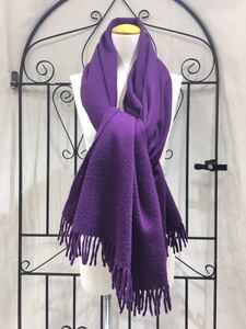 HERMES CASHMERE100% LARGE SIZE SHAWL MADE IN SCOTLAND/エルメスカシミヤ100%大判ショール