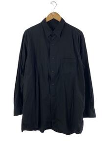 YOHJI YAMAMOTO◆06SS/長袖シャツ/3/コットン/BLK/NR-B74-010