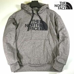 新品 ザ ノース フェイス THE NORTH FACE 秋冬 ロゴ パーカー プルオーバー M 灰 裏フリース メンズ 男性 紳士用