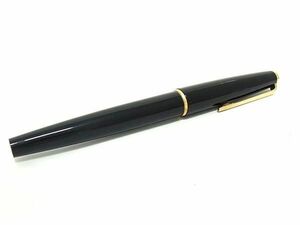 1円 ■美品■ MONT BLANC モンブラン ペン先 14K 585 14金 万年筆 筆記用具 文房具 ステーショナリー ブラック系×ゴールド系 FC6199