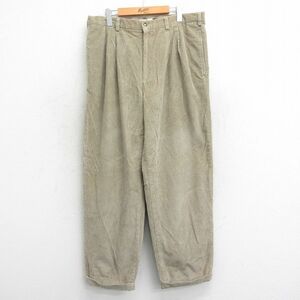 W36/古着 ギャップ GAP コーデュロイ パンツ メンズ 00s 太畝 茶 ブラウン 23dec12 中古 ボトムス ロング