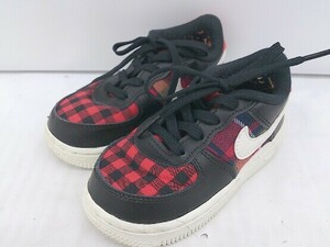 ◇ NIKE AIR FORCE 1 LV8 TD AH7530-004 キッズ 子供靴 スニーカー シューズ サイズ13.0cm ブラック レッド系 メンズ E