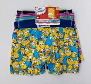 USA購入★★ ザ・シンプソンズ ボクサーパンツ サイズ8 130 4枚 未使用品 ★★ The Simpsons Boys Boxer Briefs