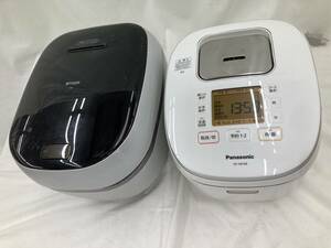 TIGER 土鍋圧力IH炊飯ジャー JPG-X100 中古品一台　Panasonic IHジャー炊飯器 SR-HB108 中古品一台　２台セット