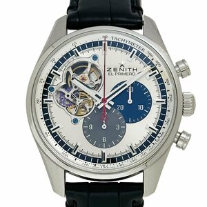 値下げ ZENITH ゼニス 03.2040.4061 CHRONOMASTER El Primero Open クロノマスター エルプリメロ シルバー 自動