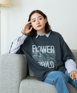 「REMI RELIEF」 半袖Tシャツ L ブラック メンズ