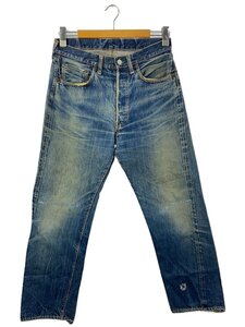 Levi’s◆ボトム/32/コットン/IDG/無地/501/bige/足長R/vステッチ