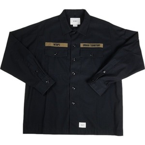 WTAPS ダブルタップス 21SS BUDS LS 211BRDT-SHM02 NAVY 長袖シャツ 紺 Size 【L】 【新古品・未使用品】 20806291