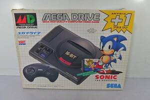 ◆未使用or新品同様 SEGA(セガ) 初代 メガドライブ 限定版 +1(プラスワン) MD 本体 HAA-2501 ソニック同梱版 MEGA DRIVE メガドラ