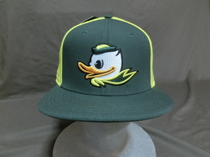 ★USA購入 激レア ナイキ【Nike】社製 機能素材【DRI FIT】USカレッジ オレゴン大学ダックス【OREGON DUCKS】キャラクター豪華刺繍CAP緑黄