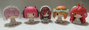 一番くじ 五等分の花嫁ff あなたと一緒に ちょこのっこフィギュア一花 二乃 三玖 四葉 五月 5種セット 現状品