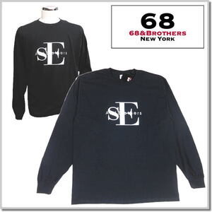 シックスティエイトアンドブラザーズ/68&BROTHERS L/S Crew "SE" 7716-BLACK-L ロンT カットソー