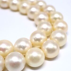 大珠!!1円〜!!▲アコヤ本真珠ネックレス▲F 約45.4g 約42.0cm 約8.3-8.7mm珠 pearl necklace jewelry レディース メンズ DF0/DH0 C318