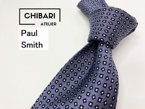 【超美品】PaulSmith　ポールスミス　ドット柄 ネクタイ 3本以上 送料無料 メンズ グレイネイビー　1104004