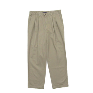 古着 ドッカーズ DOCKERS チノパンツ ツータック ベージュ サイズ表記：W34L31　gd79574