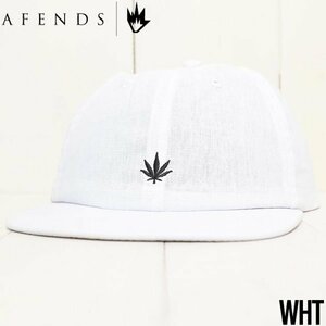 AFENDS アフェンズ HEMP 6 PANEL CAP ストラップバックキャップ A212600　WHT