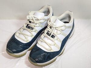 美品 29cm NIKE AIR JORDAN 11 RETRO LOW LE ホワイト CD6846-102 ナイキ エアジョーダン レトロ ローカット スニーカー