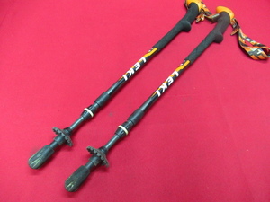 LEKI レキ CARBON LITE カーボンライト トレッキングポール 2本 登山 管理6J0814D-G4