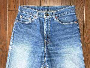 USA製 90s ビンテージ リーバイス Levi’ｓ 610 w32 ひげ落ち ブルー スリム ジーンズ ジッパーフライ デニム パンツ 90年代 アメリカ製