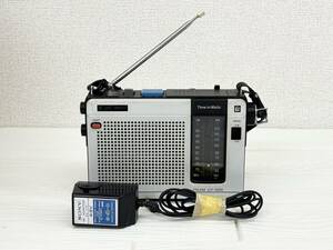 C518-T20-522 SONY ソニー ポータブルラジオ ラジオ FM/AM ICF-5250 ブラック 電源コード付き オーディオ機器 ステレオ機器⑥
