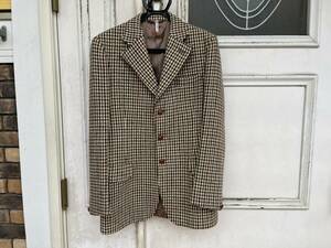 美品 1960 1970 Dunn&Co. vintage harris tweed jacket イギリス製 英国製 ヴィンテージ ハリス ツイード ジャケット 千鳥 UK38LNG 