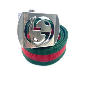 Vintage Gucci Shelly Line Belt Web Line / ヴィンテージ グッチ シェリーライン ベルト ウェブライン