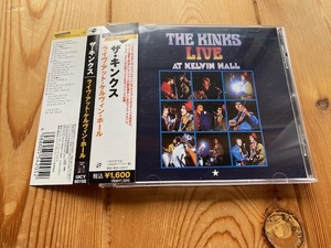 日本盤CD ザ・キンクス【ライヴ・アット・ケルヴィン・ホール THE KINKS LIVE AT KELVIN HALL】モノラル＆ステレオ両ミックス収録