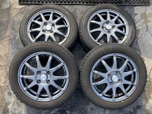 Humanline 155/65R14 4.5J +45 PCD100 アルミホイール4本セット ③