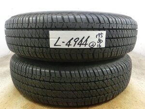 L-4944 ジムニー 中古タイヤ ブリヂストン DUELER H/T 684Ⅱ 175/80R16 91S (2本)