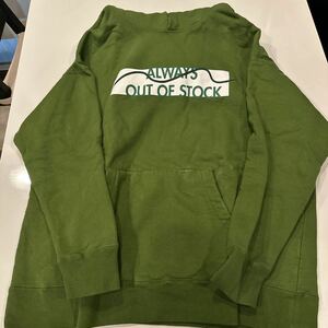 ALWAYS OUT OF STOCK◆パーカー/GRN/祇園辻利　Mスウェットパーカー