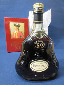 1)ヘネシー　Hennessy XO 金キャップ コニャック ウィスキー 700ml 40% 未開栓　箱付き