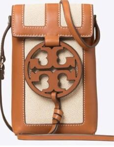 トリーバーチ TORY BURCH MILLER CANVAS QUADRANT PHONE CROSSBODY