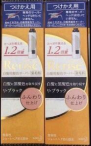 新品 花王 Rerise リライズ 白髪用 白髪染めサーバーヘッド つけかえ用 サーバー ブラック ヘアカラー ふんわり仕上げ