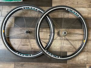 ★希少 ★Shimano シマノ WHEELS ★WH-R535 ★700C ★スプロケット CS-HG50-9 ★前後セット Vintage OLD 検MAVIC DURA ULTEGRA XTR