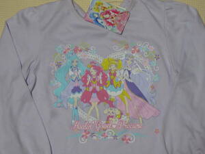 新品 120 ヒーリングっどプリキュア 長袖Tシャツ キュアアースグレースフォンテーヌスパークル 女の子 秋物 エレメントボトル無 送料無料