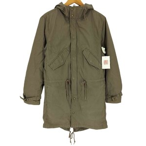 LANDS END(ランズエンド) 00S キルティング ライナー 付き コットン モッズコート レディー 中古 古着 1003