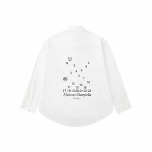 Maison Margiela メゾン マルジェラ 胸ポケット付き 上着 シャツ 長袖 ホワイト サイズ M 中古 TN 1