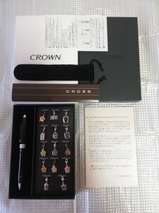 新品 未使用★クラウン CROWN 王冠 エンブレム★トヨタ 純正品 純正オプション ボールペン CROSS キーホルダー ペンダント チャーム 非売品