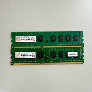 *TRANSCEND KIT DDR3/1Rx8 DDR3L 4GB 2枚で 8GB デスクトップ用メモリ