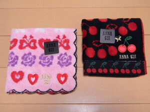 アナスイのタオルハンカチ *★ ２枚セット ANNA SUI