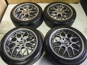 ★条件付送料無料 【17×8JJ】 Racing PIAA ピア ★PCD:114.3★5穴★OFF:42★4本★おまけタイヤ付き