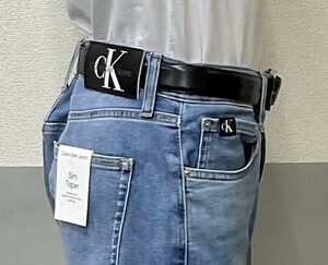 カルバン クライン ジーンズ 0222　サイズ32　新品 タグ付　スリムフィットジーンズ　Calvin Klein Jeans　J30J320466　ブルー　ストレッチ