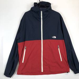 THE NORTH FACE(ノースフェイス) コンパクトジャケット レッド×ネイビー COMPACT JACKET メンズ NP21430 Lサイズ