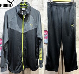 美品 プーマ ジャージ 上下セットアップ L メンズ グレー/ブラック PUMA