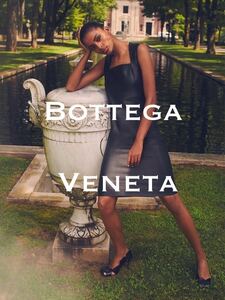 2019 AW.■未使用に近い■BOTTEGA VENETA/ボッテガ/ワンピース・ドレス/スリーブレス/ランウェイコレクション ブラック・レザー風・44/L